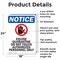 Signmission Equine Quarantine, 18 in W x Rectangle, Aluminum OS-2PACK-NS-A-1824-V-15639 - alternate 4